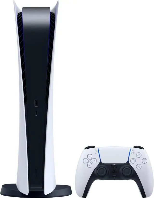 Alt view image 5 of 7 - PlayStation_PS5 Video Game Console (Digital Edition) - 825GB PCIe Gen 4 NVNe SSD Gaming Console