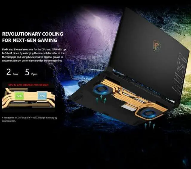 Alt view image 2 of 6 - MSI Crosshair Gaming Laptop, 16" WUXGA IPS, NVIDIA GeForce RTX 4070, 32GB DDR5, 2TB SSD, Intel Core i7-13620H, Backlit Keyboard, Wi-Fi, Windows 11 Home, Cefesfy Gaming Mouse