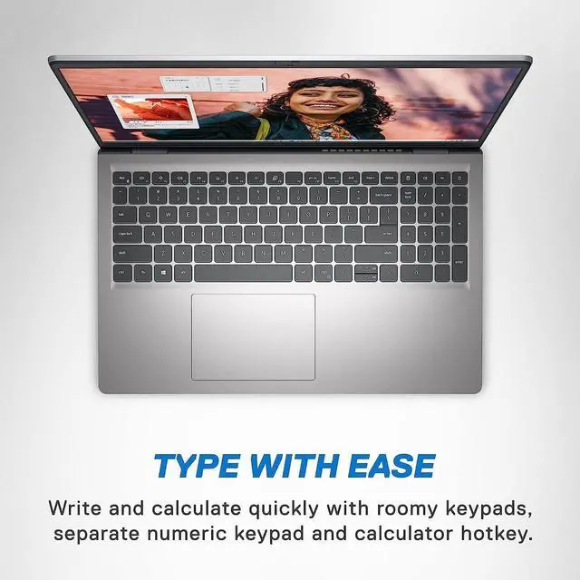 Alt view image 5 of 6 - Dell Inspiron 15 3530 15.6" Business Laptop,Intel Core i7-1355U, 64GB RAM, 2TB SSD, Wi-Fi 6, Webcam, HDMI, Silver, Windows 11 Home