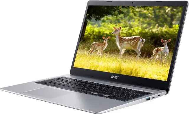 Alt view image 2 of 7 - Acer 15.6" HD Chromebook Laptop for Student and Business , Intel Celeron N4020 , 4GB DDR4, 64GB eMMC, Webcam, Wi-Fi, Bluetooth, Chrome OS, with Bag & Stand