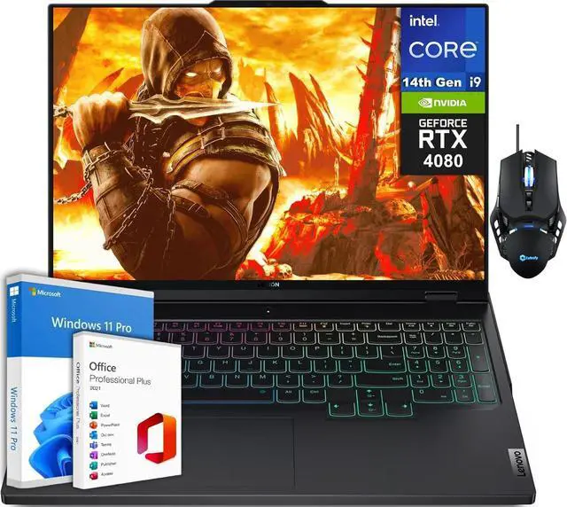 Main image of Lenovo Legion Pro 7i Gaming Laptop, 16" WQXGA IPS 240Hz Display, Intel i9-14900HX, GeForce RTX 4080, 32GB RAM, 1TB SSD, Backlit Keyboard, Windows 11 Pro