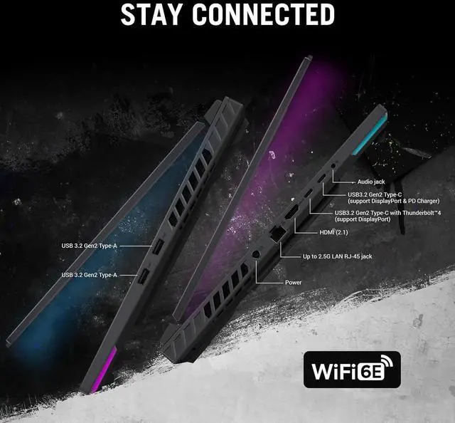 Alt view image 5 of 7 - ASUS ROG Strix G16 16 165Hz Gaming Laptop, GeForce RTX 4070, Intel Core i9-14900HX, 32GB DDR5, 1TB PCIe SSD, Wi-Fi 6E, Backlit keyboard, Windows 11 Pro