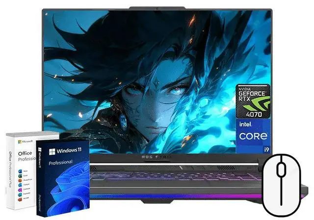 Main image of ASUS ROG Strix G16 16 165Hz Gaming Laptop, GeForce RTX 4070, Intel Core i9-14900HX, 32GB DDR5, 1TB PCIe SSD, Wi-Fi 6E, Backlit keyboard, Windows 11 Pro
