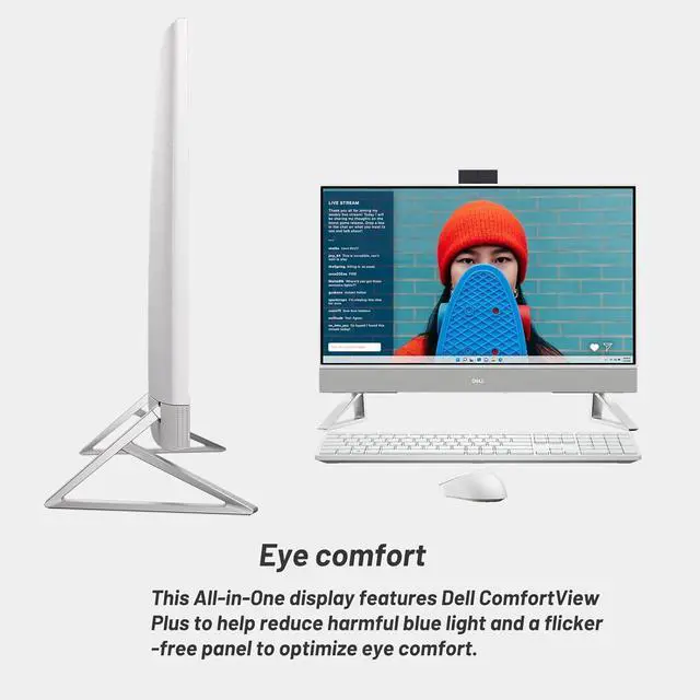 Alt view image 5 of 7 - Dell Inspiron 7730 All in One Desktop PC, 27" Touch Screen, Core 7-150U, 64 GB RAM, 4 TB SSD, NVIDIA GeForce MX570A, Win 11 Pro