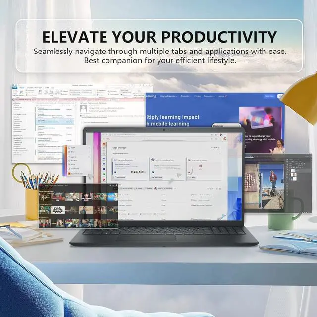 Alt view image 5 of 6 - Dell Inspiron 3535 for Business Laptop, 15.6" FHD Touchscreen, AMD Ryzen 7 7730U CPU, HD Webcam, Win 11 pro (16GB RAM | 512GB SSD)
