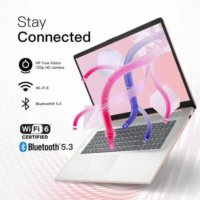 Alt view image 4 of 7 - HP 17.3"  HD+ Laptop, Intel Core i5-1334U, 32 GB RAM, 2TB SSD, Intel Iris Xe Graphics, Windows 11 Pro