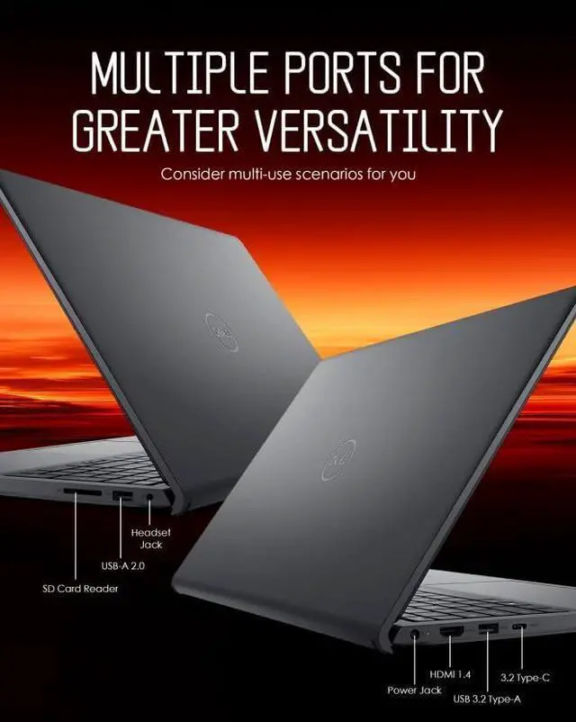 Alt view image 6 of 6 - Dell Inspiron 15 Touchscreen Laptop, Intel i5-1334U (Up to 4.6GHz), 15.6" FHD Display, 64GB RAM, 2TB SSD, Windows 11 Pro, Copilot