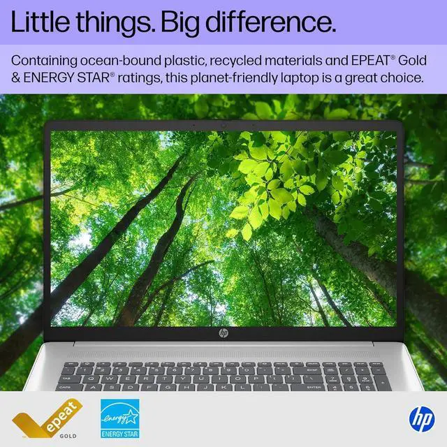 Alt view image 7 of 7 - HP 17.3 inch Touchscreen Business Laptop, AMD Ryzen 5 7430U, 17" HD+ Touch Screen, 64GB RAM, 2TB SSD, Wi-Fi 6, Copilot, Windows 11 Pro
