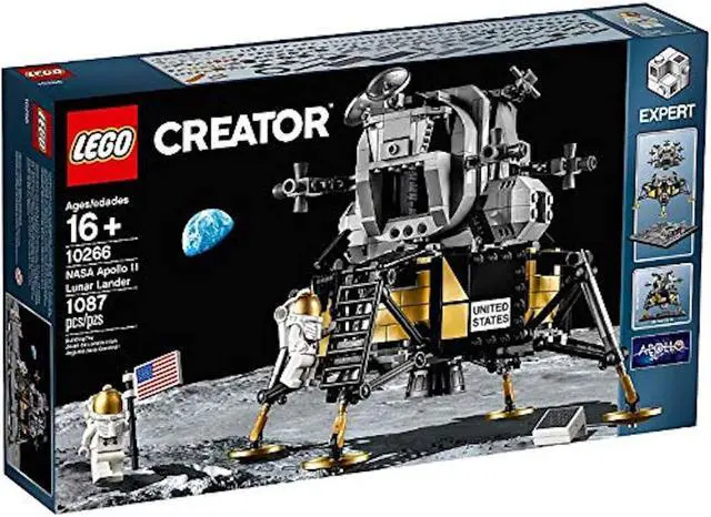 Alt view image 8 of 17 - LEGO Creator Expert NASA Apollo 11 Lunar Lander 10266 Building Kit, New 2020 (1,087 Pieces)