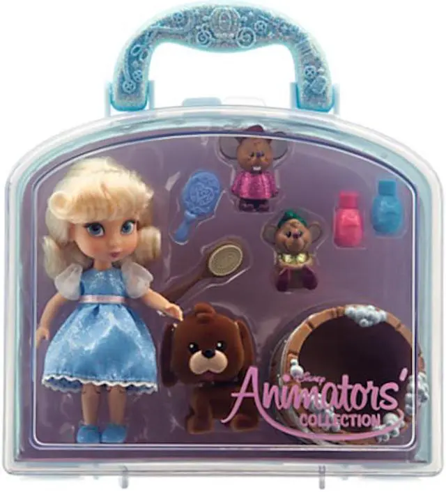 Main image of disney parks cinderella animator mini doll set 5" with accessories new with case