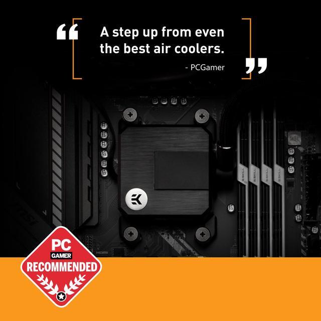 Alt view image 7 of 7 - EK 360mm AIO Basic, All-in-One Liquid CPU Cooler with EK-Vardar High-Performance PMW Fans, 120mm Fan, Intel 115X/1200/2066, AMD AM4, (360mm AIO) LGA 1700 Compatible(Requires purchase of LGA 1700 Kit)