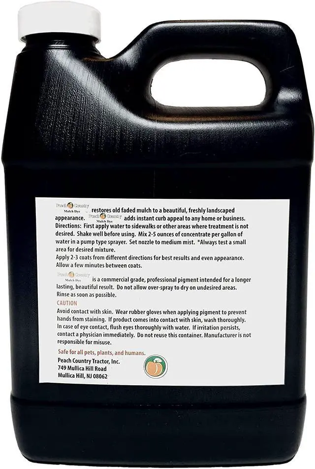 Alt view image 2 of 7 - Peach Country Premium Red Mulch Color Concentrate - 2,800 Sq. Ft. - Rich Candy Apple Red Mulch Dye Spray (1 Quart, Red)