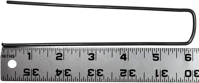 Alt view image 2 of 3 - Peach Country Garden Galvanized Landscape Staples Stakes Fabric Anchor Pin. Sturdy Rust Resistant Gardening Supplies for Anchoring Landscaping. 6 Inch Strong Durable 11 Gauge Steel USA- 100 Count