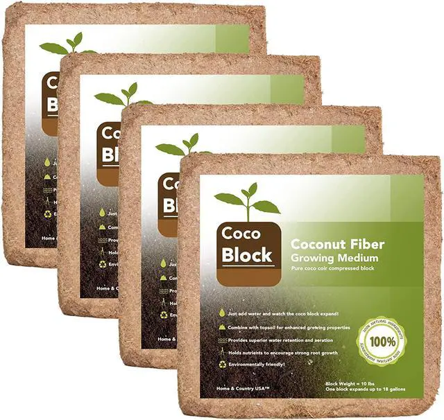 Main image of Home and Country USA Coconut Fiber Potting Mix Compressed Block- 40 lbs.