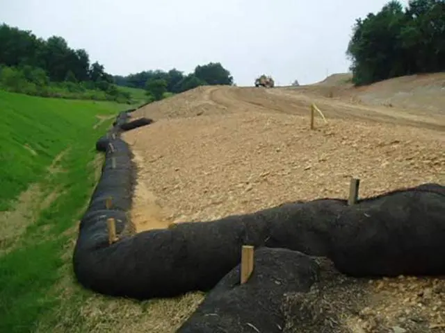 Alt view image 4 of 5 - Home and Country USA Silt Sock Sediment and Erosion Control Management for Storm-Water Management, Drainage Protection- 24" width