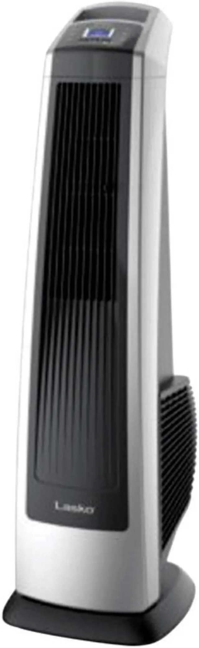 Main image of Lasko U35115 Electric Oscillating High Velocity Stand-Up Tower Fan with Timer and Remote Control for Indoor, Bedroom and Home Office Use, Silver