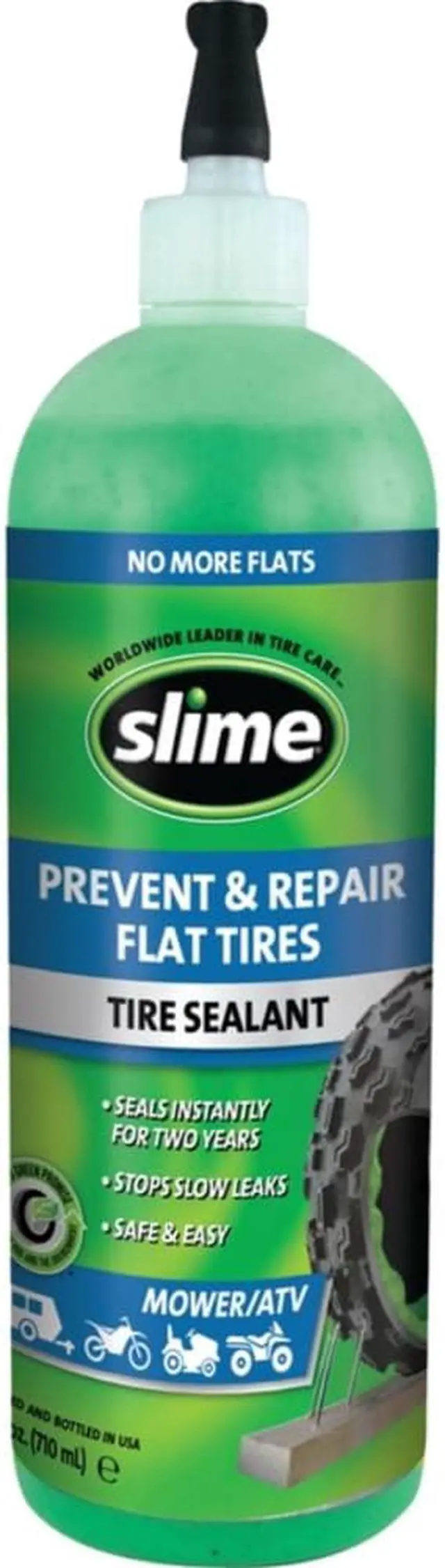 Alt view image 3 of 3 - SLIME 10008 Tire Sealant,Squeeze Bottle,24 oz.