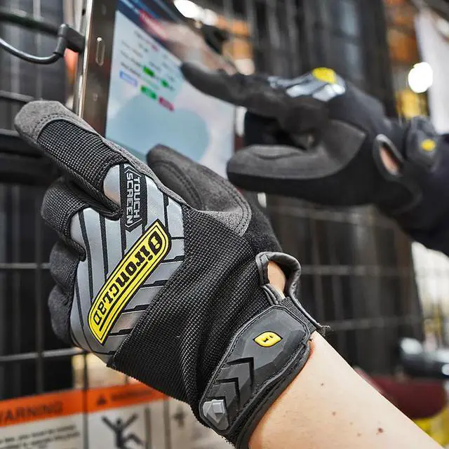 Alt view image 4 of 5 - IRONCLAD IEX-MPG-03-M Mechanics Touchscreen Gloves, M, Black/Silver, Single
