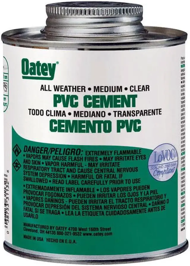 Alt view image 6 of 7 - OATEY 31132 Cement,Low VOC,16 oz.,Clear