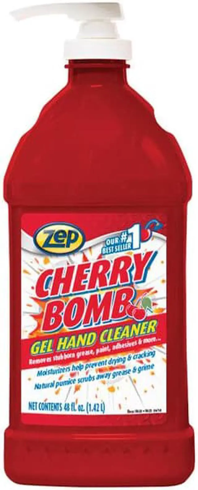 Alt view image 4 of 7 - ZEP R57116 Cherry Bomb Hand Cleaner, 48 oz.