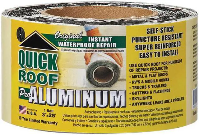 Alt view image 4 of 8 - QR325 Roof Seal Tape, Aluminum, 3-In.  x 25-Ft. - Quantity 1