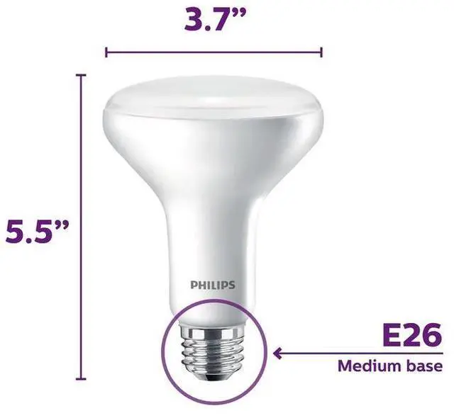 Alt view image 3 of 4 - Philips 3pk 65w Br30 Dl Led Bulb 474213