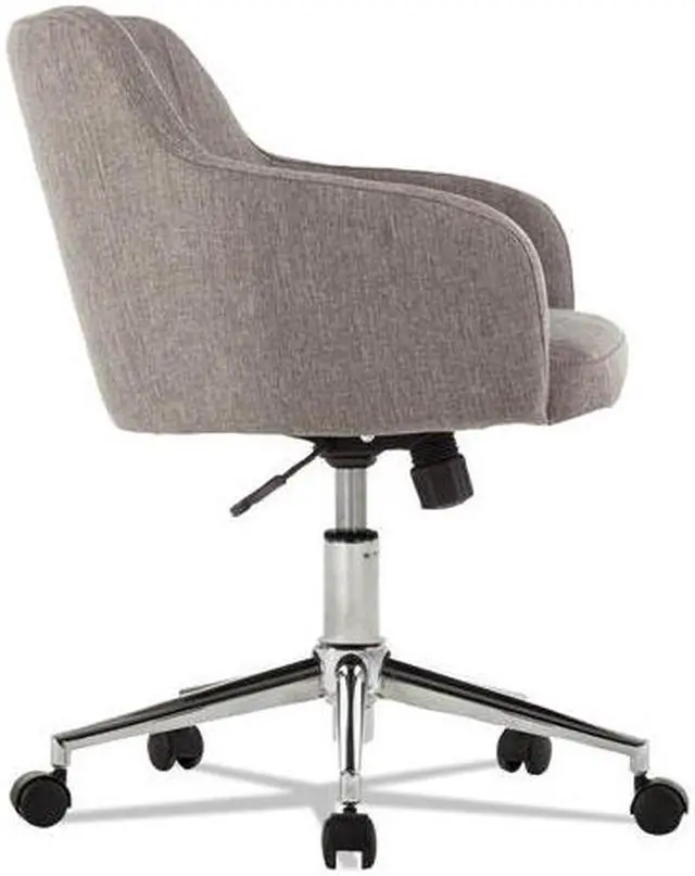 Alt view image 11 of 17 - Alera ALECS4251 Captain Series Mid-Back Chair, Gray Tweed