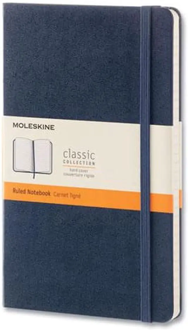 Alt view image 2 of 2 - Moleskine Classic Collection Hard Cover Notebook Quadrille Dot Grid Blue