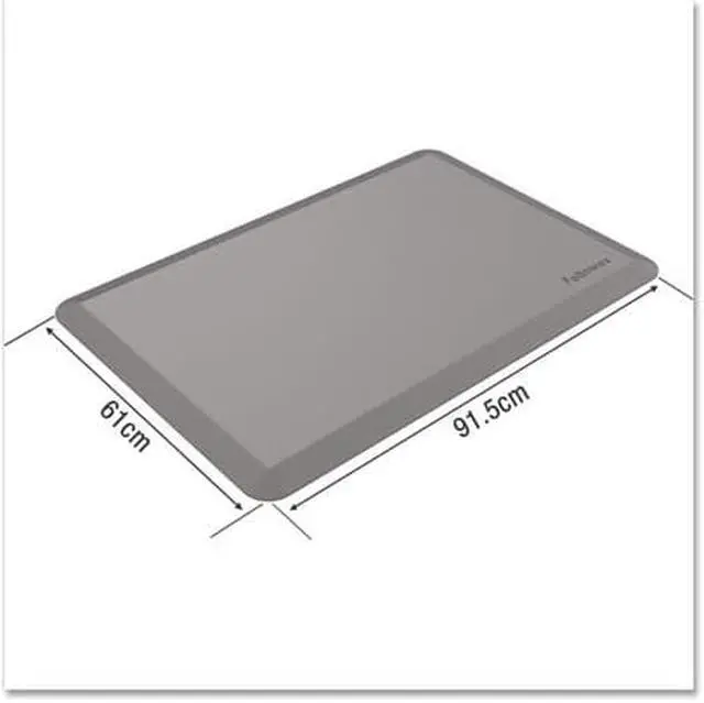 Alt view image 15 of 20 - Fellowes Anti-Fatigue Wellness Mat  Rectangular; Beveled Edges  36" x 24"  Black 8707002