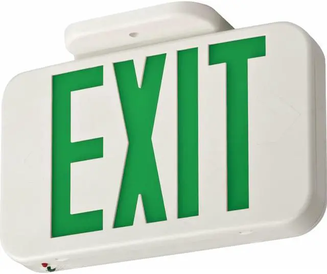 Alt view image 3 of 6 - Lithonia Lighting Contractor Select Switch Hardwired LED White Exit Sign