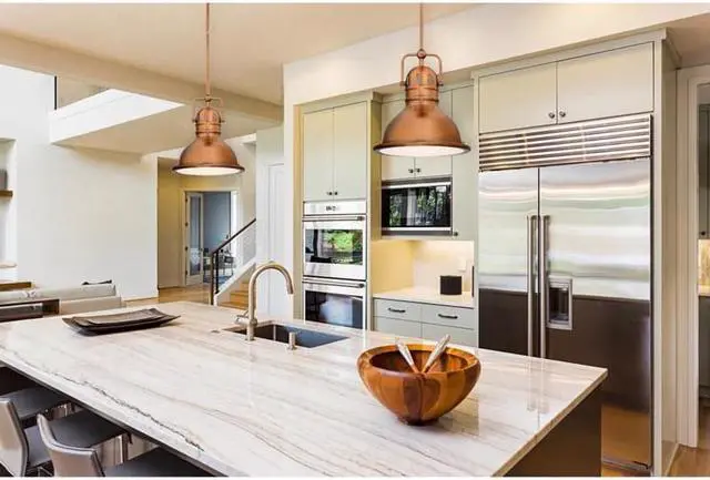 Alt view image 2 of 2 - WESTINGHOUSE 63084A One-Light LED Mini Pendant Boswell Wshd Copper Frstd