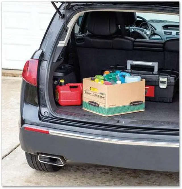 Alt view image 6 of 13 - Fellowes Storage File Boxes w/Lid 550 lb 12"x15"x10" 20/CT Kraft/GN 1277008