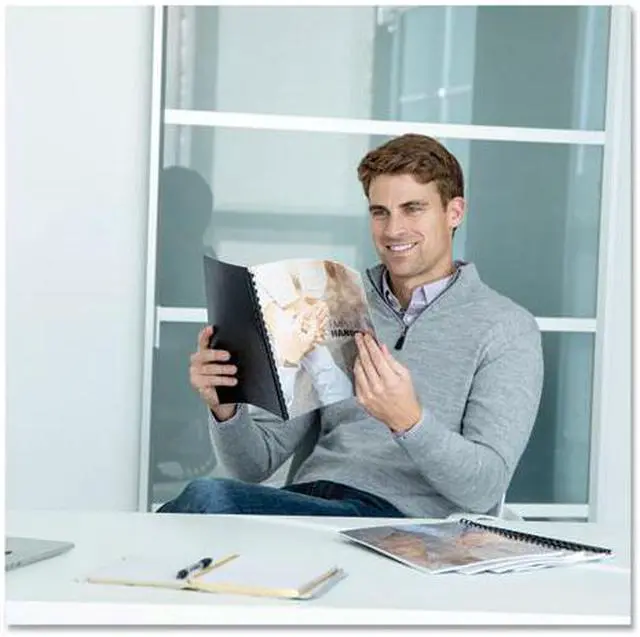 Alt view image 13 of 20 - Fellowes 5229101 Fellowes Letter-Size Executive Binding Covers, 200 Pk