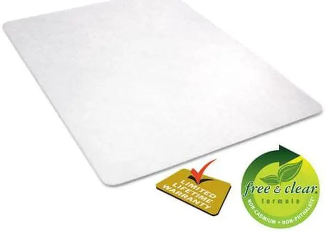 Alt view image 7 of 15 - Deflect-O EconoMat Anytime Use Chair Mat for Hard Floor 45 x 53 Clear CM21242COM
