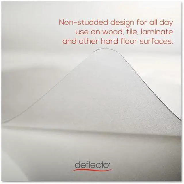 Alt view image 6 of 15 - Deflect-O EconoMat Anytime Use Chair Mat for Hard Floor 45 x 53 Clear CM21242COM