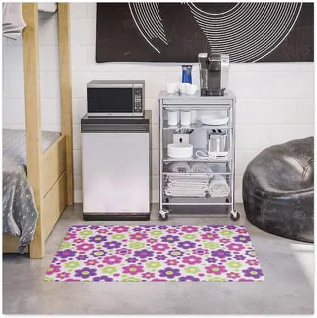 Alt view image 2 of 12 - Deflecto FashionMat Chair Mat Rectangular 35 x 40 Daisies CM3540LD