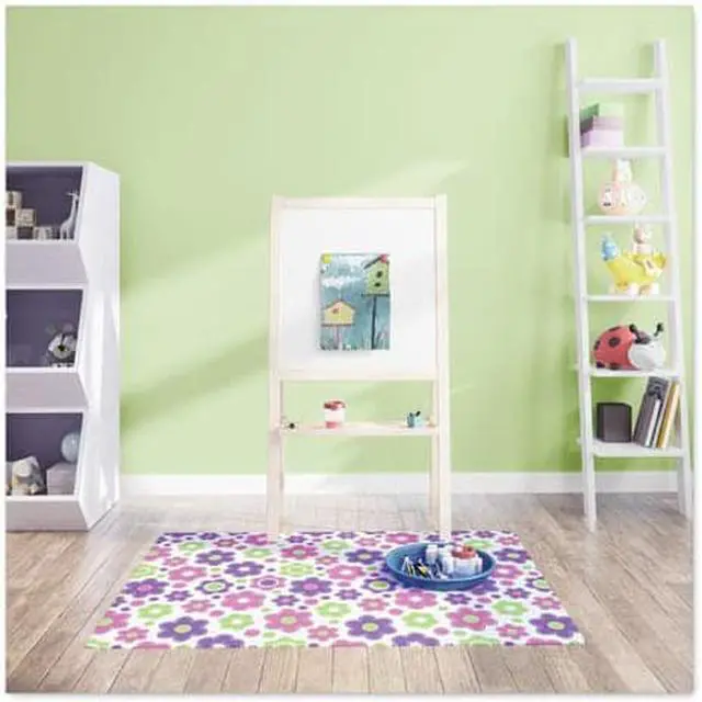 Alt view image 3 of 12 - Deflecto FashionMat Chair Mat Rectangular 35 x 40 Daisies CM3540LD