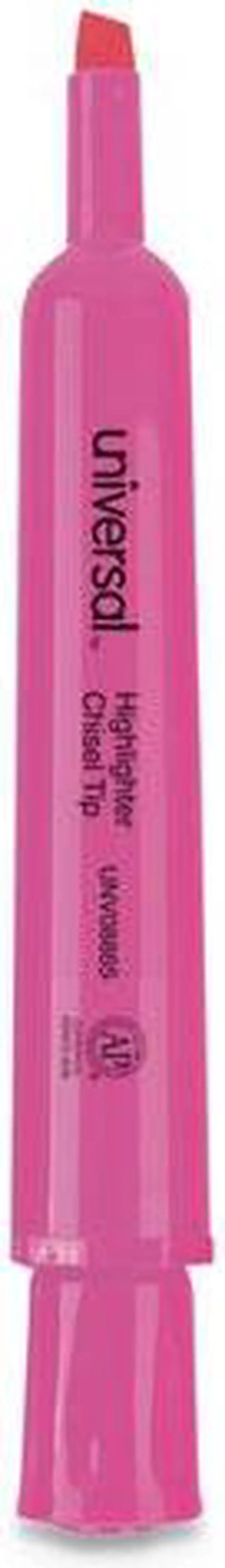 Alt view image 13 of 19 - Universal Desk Highlighter Chisel Tip Fluorescent Yellow 36/Pack 08866