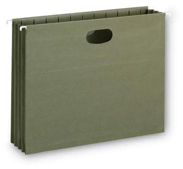 Alt view image 16 of 18 - Smead 100% Recycled Hanging Pockets with Full-Height Gusset Letter Green 10/Box 64226