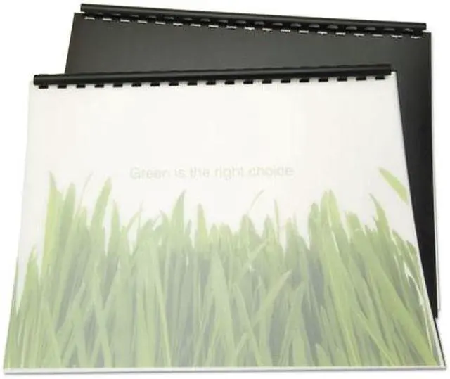 Alt view image 10 of 12 - 100% Recycled Poly Binding Cover, 11 x 8 1/2, Black, 25/Pack 25818