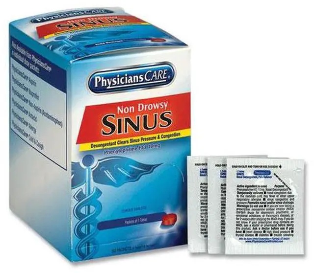 Alt view image 17 of 20 - PhysiciansCare First Aid,Sinus Tablet,Oe 90087