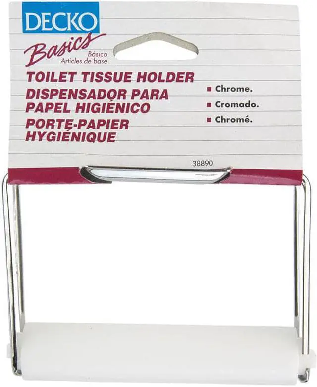 Alt view image 6 of 7 - Decko 38890 Chrome Basics Toilet Tissue Holder