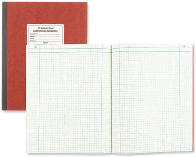 Alt view image 5 of 13 - National Computation Book Quadrille Rule 9 1/4 x 11 3/4 Green 75 Sheets 43648