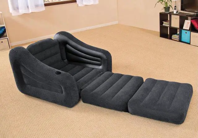 Alt view image 8 of 8 - Intex Inflatable Pull Out Sofa Chair Sleeper with Twin Sized Air Bed Mattress