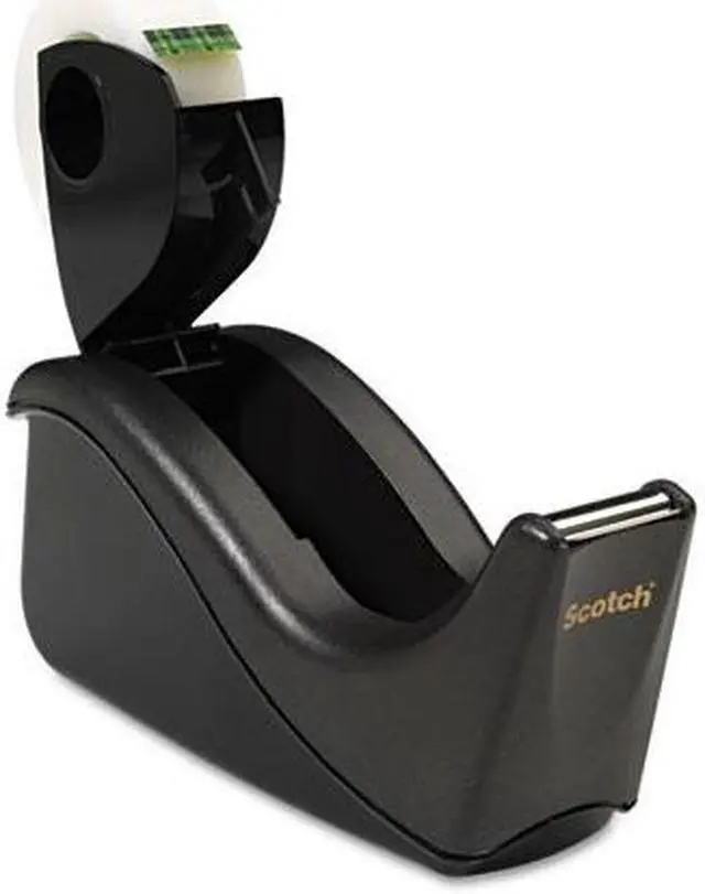 Alt view image 13 of 13 - 3M C60BK Value Desktop Tape Dispenser  1 in.core  Two-Tone Black