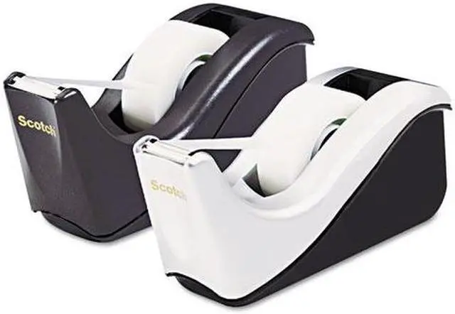 Alt view image 12 of 13 - 3M C60BK Value Desktop Tape Dispenser  1 in.core  Two-Tone Black