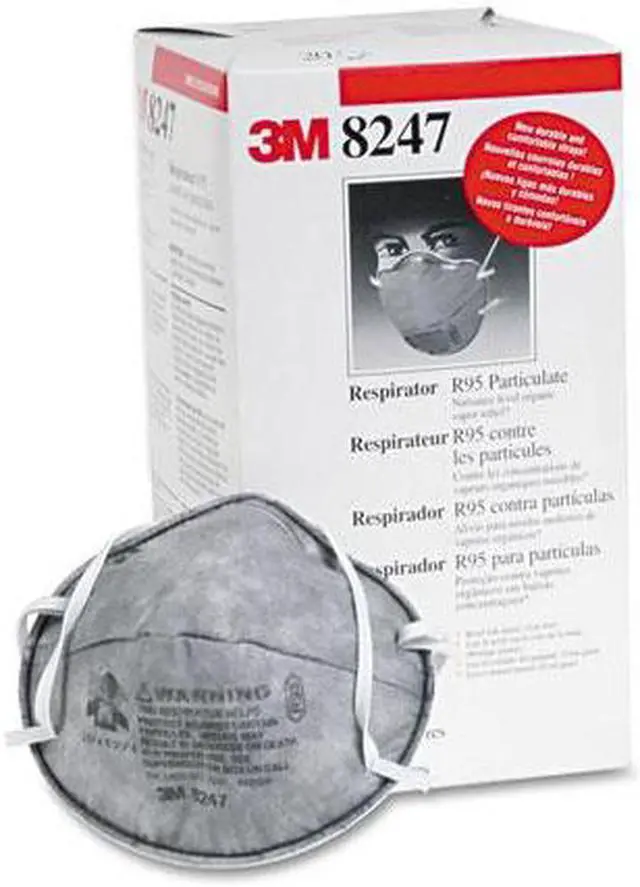 Alt view image 13 of 15 - 3M OH&ESD 142-8247 R95 W-Nuisance Level Organic Vapor Relie