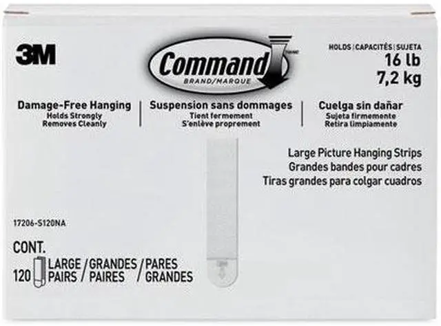 Alt view image 11 of 20 - Command Large Picture Hanging Strips White 17206S120NA