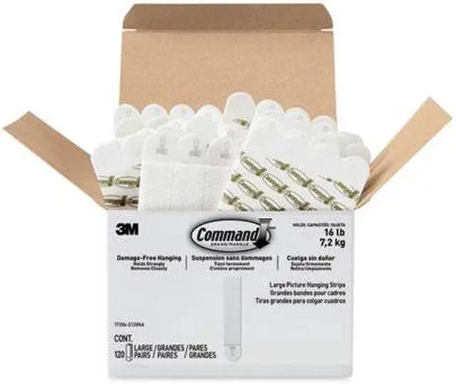 Alt view image 12 of 20 - Command Large Picture Hanging Strips White 17206S120NA