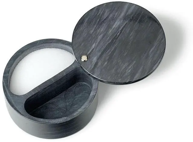 Alt view image 5 of 7 - RSVP Marble Dual Bin Salt Keeper